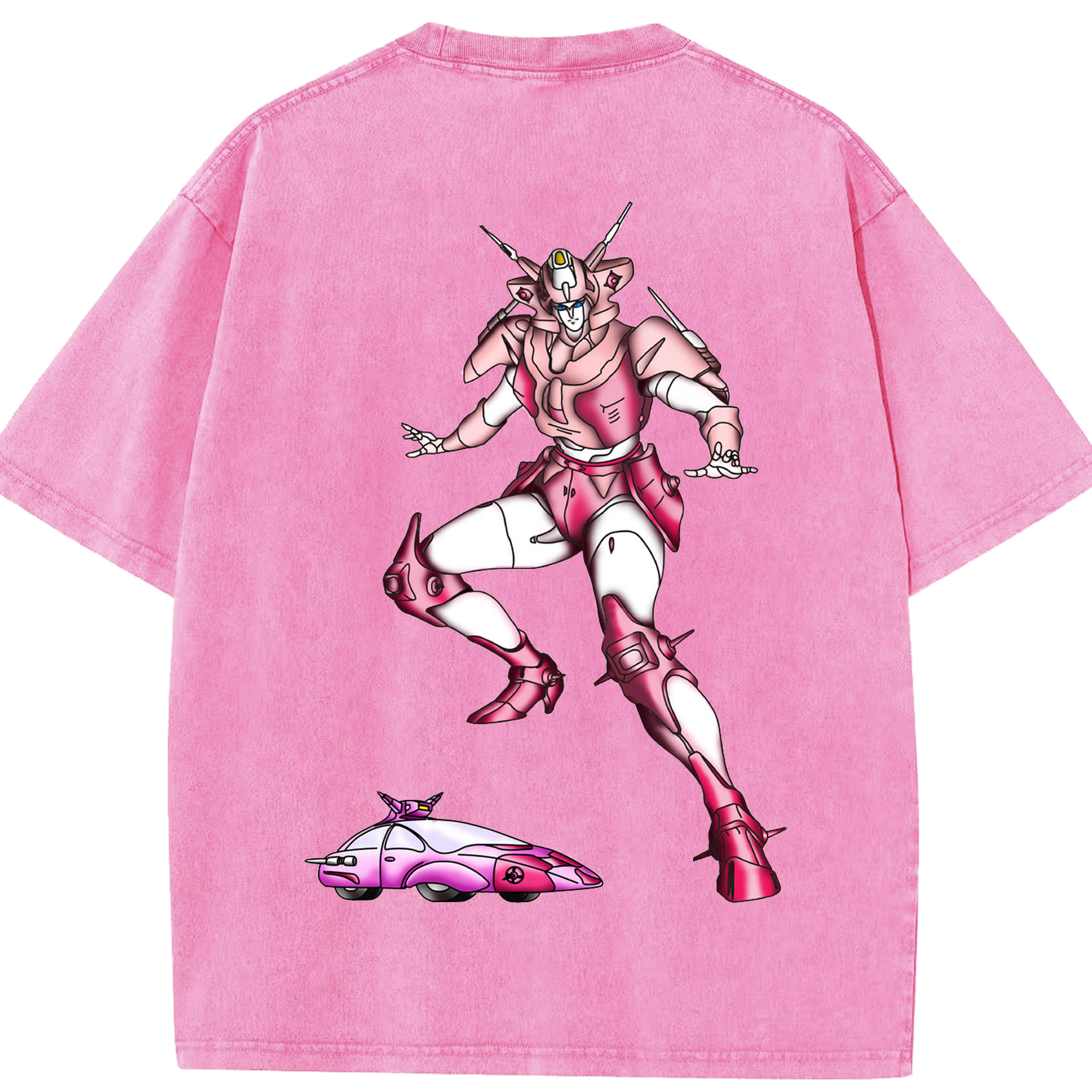 （画像用）  綿100% ヴィンテージ風 半袖Tシャツ（背面プリント）